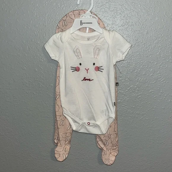 Ellen Degeneres 3 Pc Bunny Set - Picture 2 of 4